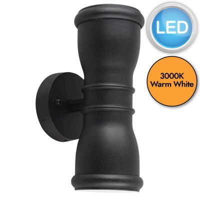 Malvern Wall Light Black - Black