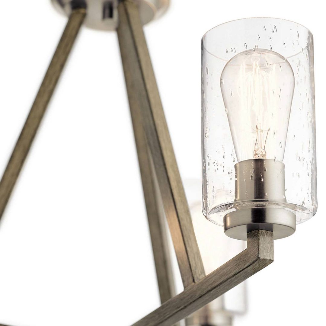 KICHLER Deryn pendant light, 3-bulb, antique grey - Image 1