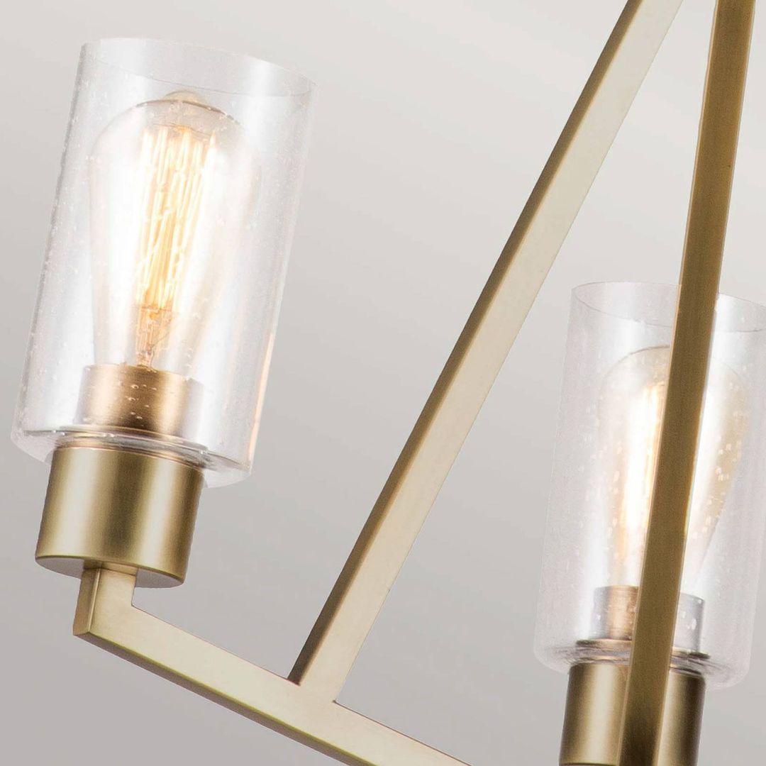 KICHLER Deryn pendant light, 3-bulb, brass - Image 1