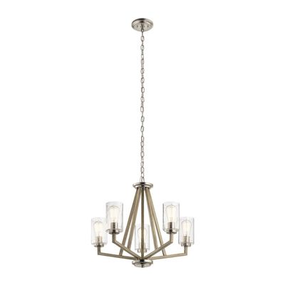 KICHLER Deryn pendant light, 5-bulb, antique grey - Thumbnail 2