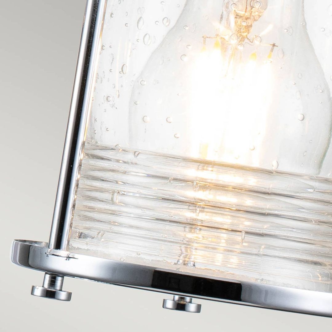 KICHLER Ashland Bay bathroom wall light, three-bulb chrome - Image 1