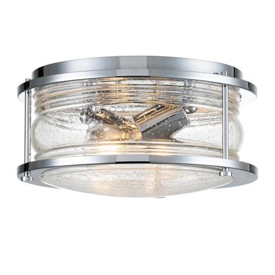 KICHLER Ashland Bay ceiling light, chrome, Ø 30.5 cm, IP44 - Thumbnail 2