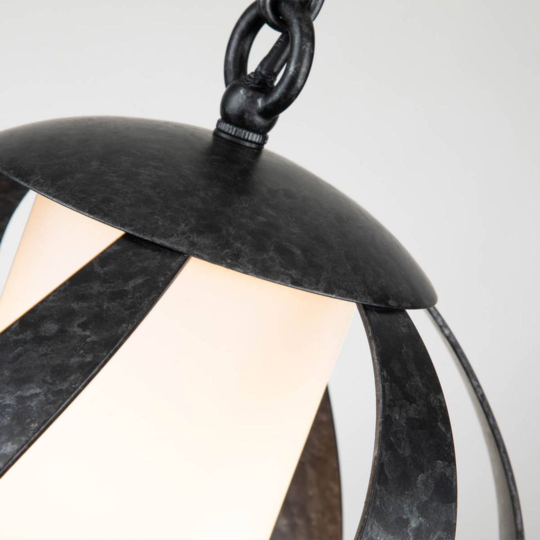 Quintiesse Blacksmith hanging light black/white 1-bulb Ø25.4 - Image 1