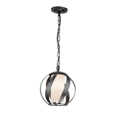 Quintiesse Blacksmith hanging light black/white 1-bulb Ø25.4 - Thumbnail 2