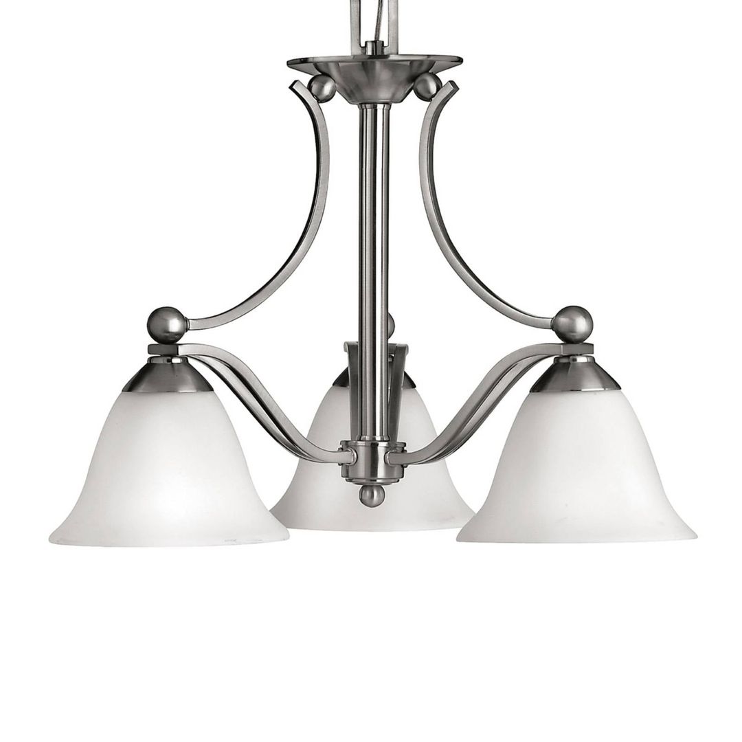 HINKLEY Bolla Hanging Light Nickel Three Bulbs - Image 1