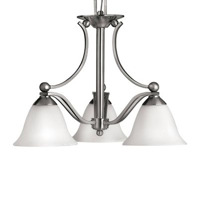 HINKLEY Bolla Hanging Light Nickel Three Bulbs