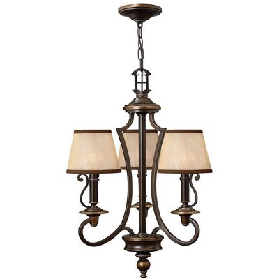 HINKLEY Plymouth Hanging Light with Organza Fabric Shade - Thumbnail 2