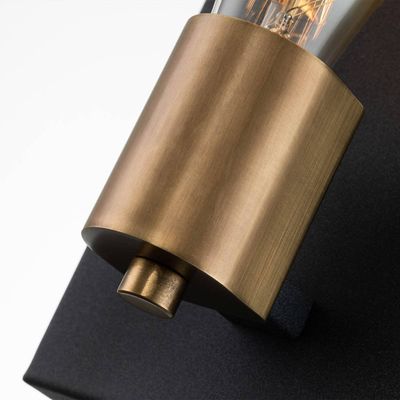 Quintiesse Silas wall light, back, one-bulb, 15 x 22.5 cm