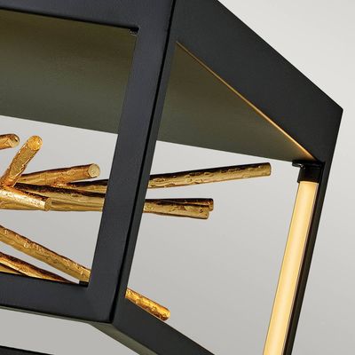 Quintiesse Styx LED ceiling light, black, 3,000 K 46 x 22 cm