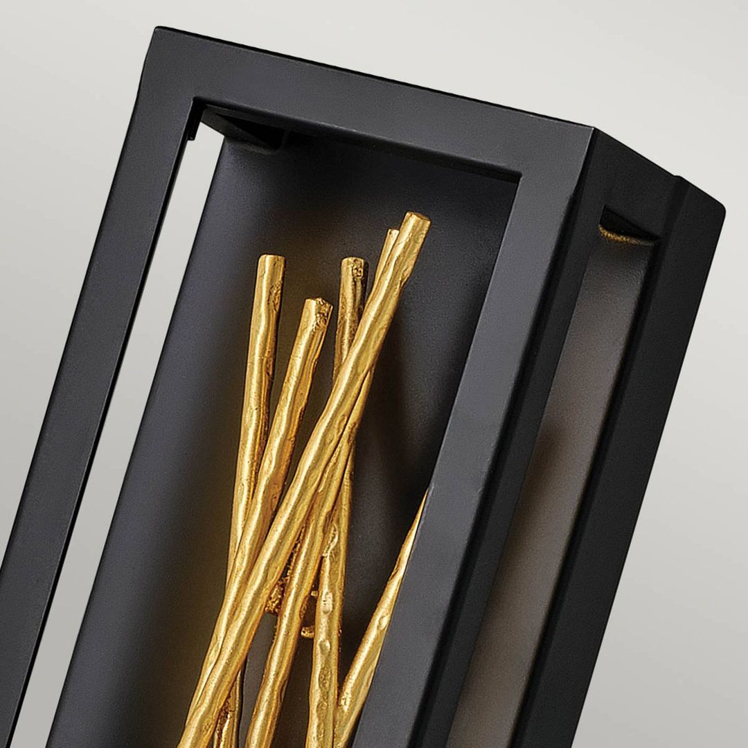 Quintiesse Styx LED wall light, black, 3,000 K 15 x 61 cm - Image 1