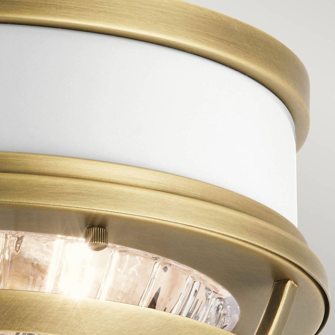 Quintiesse Tollis ceiling light, brass/clear, Ø 30.5 cm - Image 1