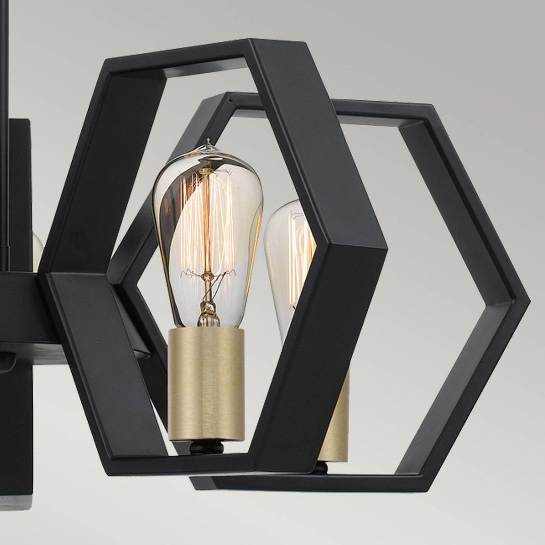 QUOIZEL Bismarck chandelier, 5-bulb - Image 1