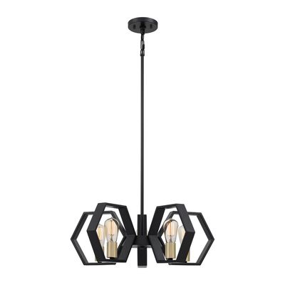 QUOIZEL Bismarck chandelier, 5-bulb - Thumbnail 2