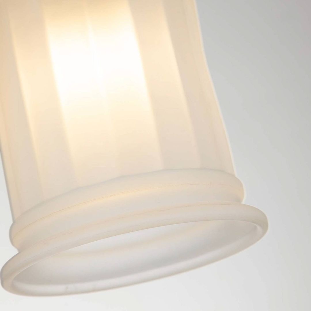 QUOIZEL Swell wall light, brass-coloured, glass, 24 cm, IP44, G9 - Image 1