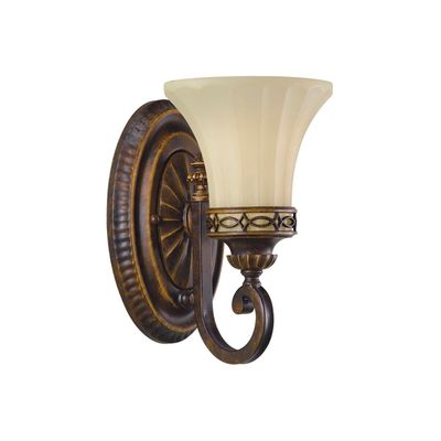 Elstead Drawing Room wall light, 1-bulb, brown/cream - Thumbnail 2