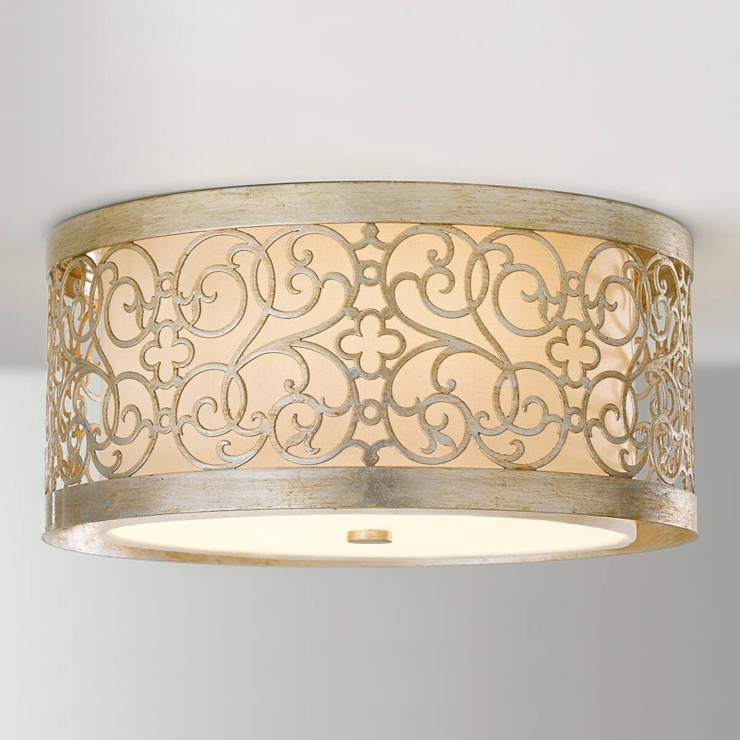 FEISS Arabesque ceiling light with double lampshade - Image 1