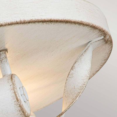 QUOIZEL Bradbury ceiling light, 2-bulb, white