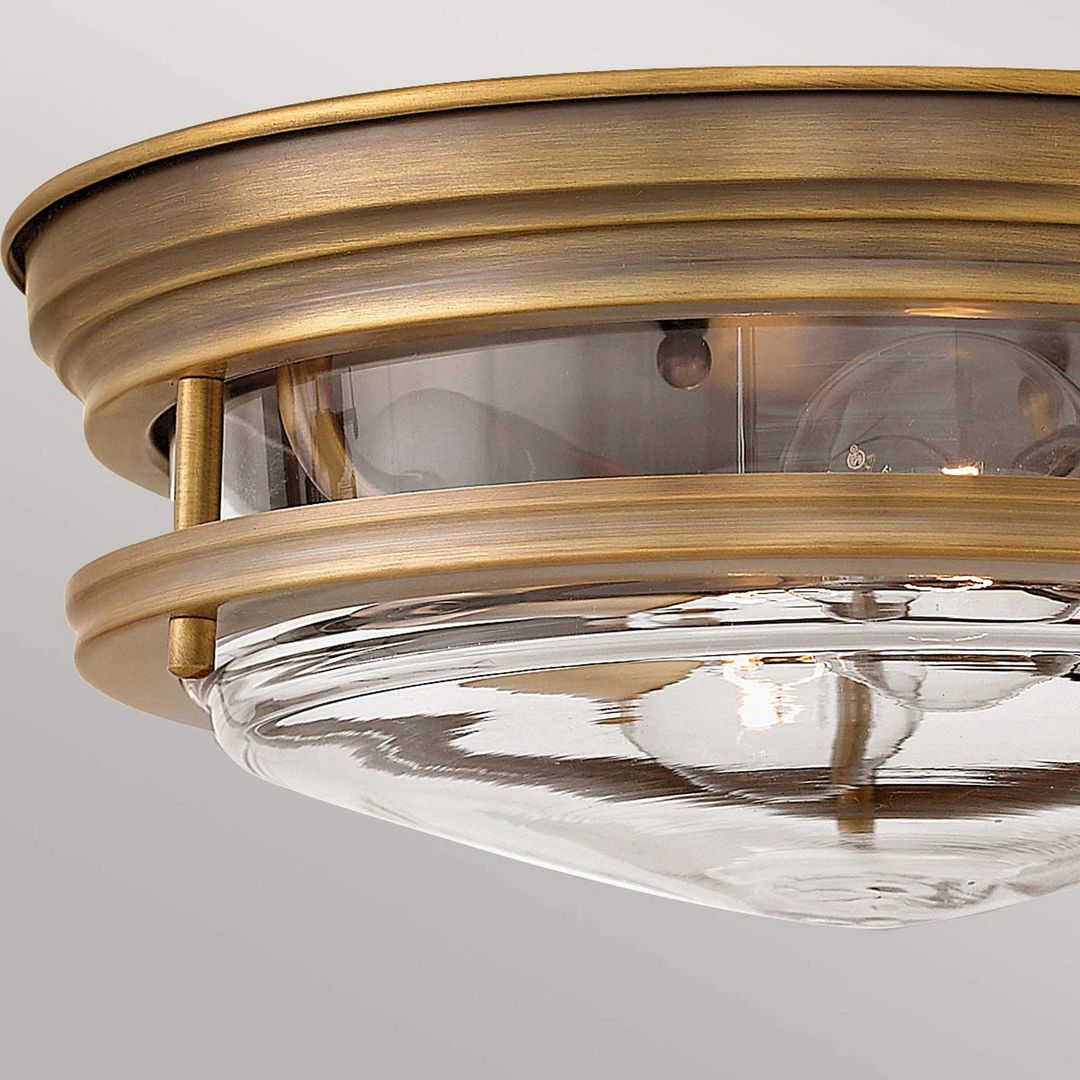 Quintiesse Hadrian outdoor ceiling light, bronze/clear, 31 cm, IP44 - Image 1