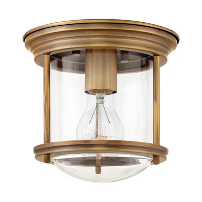 Quintiesse Hadrian Mini outdoor ceiling light, bronze/clear - Thumbnail 2