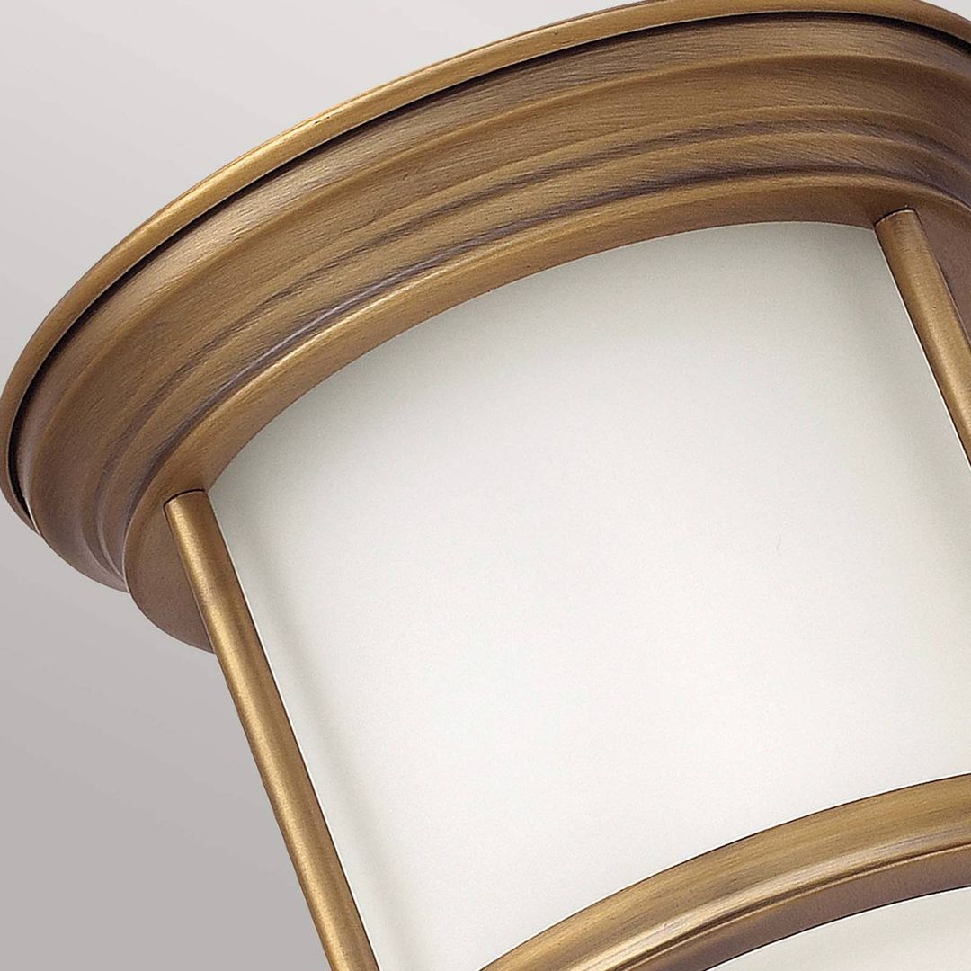 Quintiesse Hadrian Mini outdoor ceiling light, bronze/opal white - Image 1
