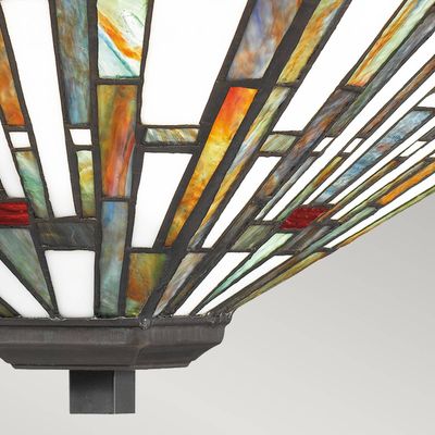 QUOIZEL Maybeck Tiffany style ceiling light