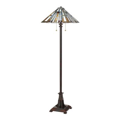 QUOIZEL Maybeck Tiffany style floor lamp - Thumbnail 2