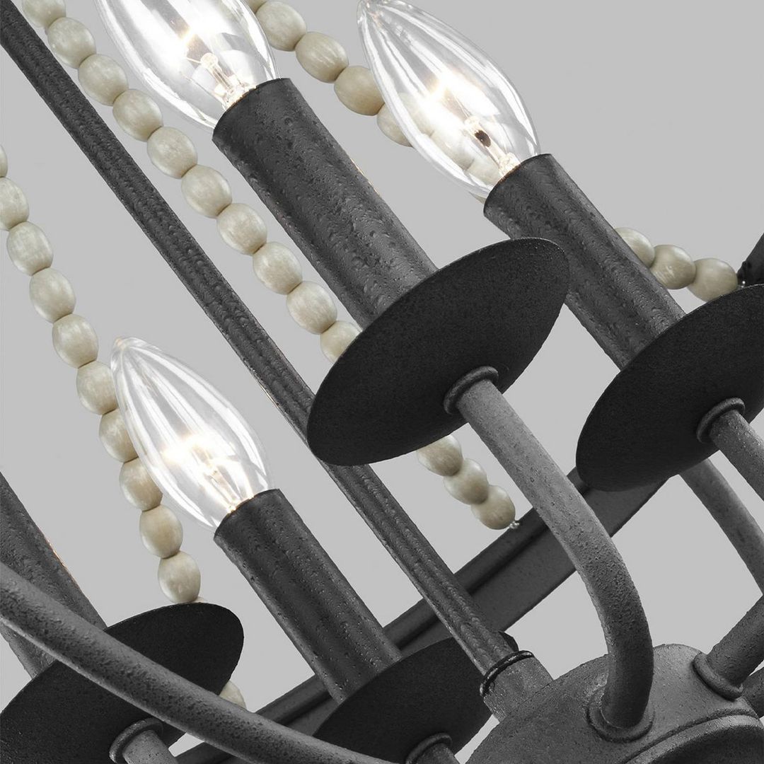 FEISS Nori chandelier, 4-bulb - Image 1