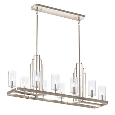 Quintiesse Kimrose pendant light, 10-bulb, polished nickel - Thumbnail 2