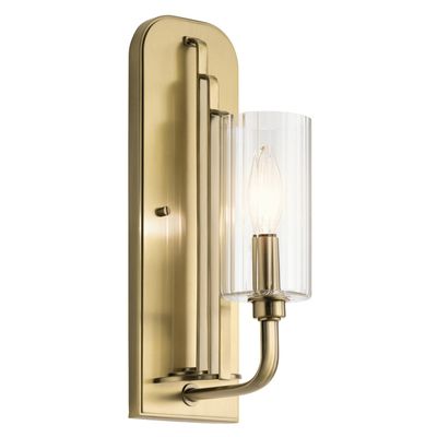 Quintiesse Kimrose wall light, 1-bulb, brass - Thumbnail 2