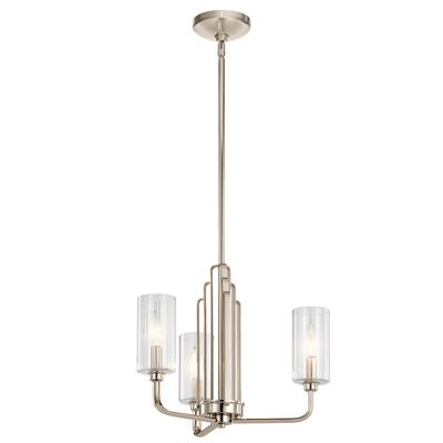 Quintiesse Kimrose pendant light, 3-bulb, polished nickel - Thumbnail 2