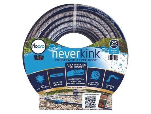 Flopro 70309031 Never Kink Hose 25M + Coupling Connector
