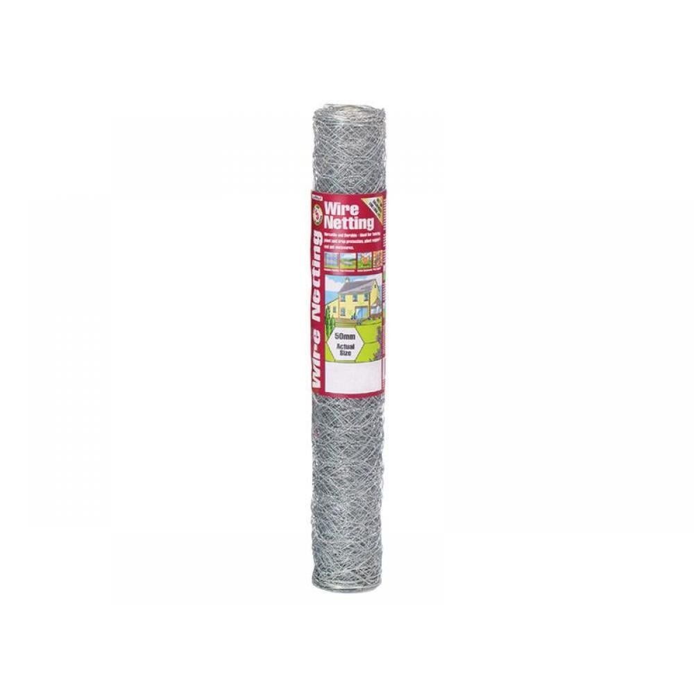 Gardman 50045 Galvanised Wire Netting 50Mm² Hexagon 10 X 0.6M - Image 1