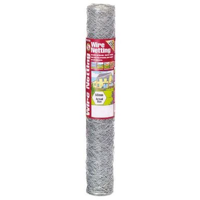 Gardman 50045 Galvanised Wire Netting 50Mm² Hexagon 10 X 0.6M - Thumbnail 2