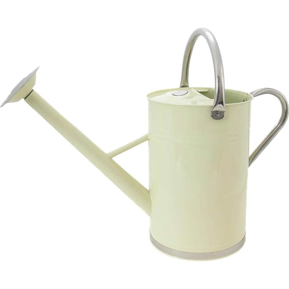 Kent and Stowe Metal Watering Can Vintage Cream 9l - Image 1