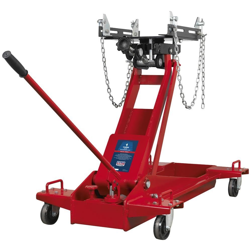 Sealey 1000E Transmission Jack 1 Tonne Floor - Image 1