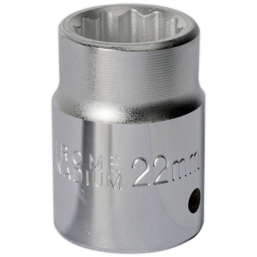 Sealey 3/4" Drive Bi Hexagon WallDrive Socket Metric 3/4" 22mm - Image 1
