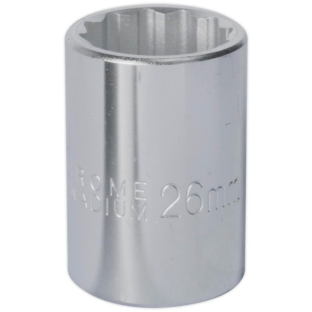 Sealey 3/4" Drive Bi Hexagon WallDrive Socket Metric 3/4" 26mm - Image 1