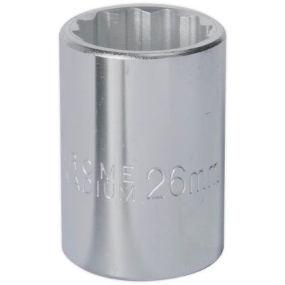 Sealey 3/4" Drive Bi Hexagon WallDrive Socket Metric 3/4" 26mm