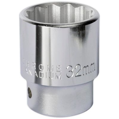 Sealey 3/4" Drive Bi Hexagon WallDrive Socket Metric 3/4" 32mm