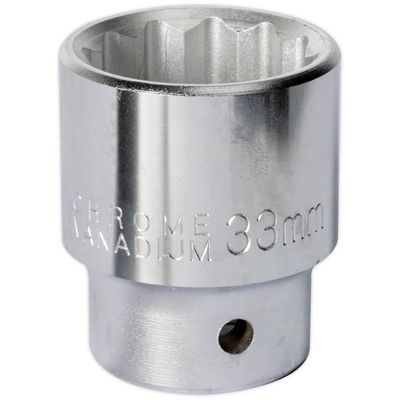 Sealey 3/4" Drive Bi Hexagon WallDrive Socket Metric 3/4" 33mm