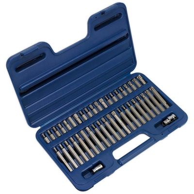 Sealey AK219 Trx-Star*/Hex/Spline Bit Set 42Pc 3/8in & 1/2inSq Drive