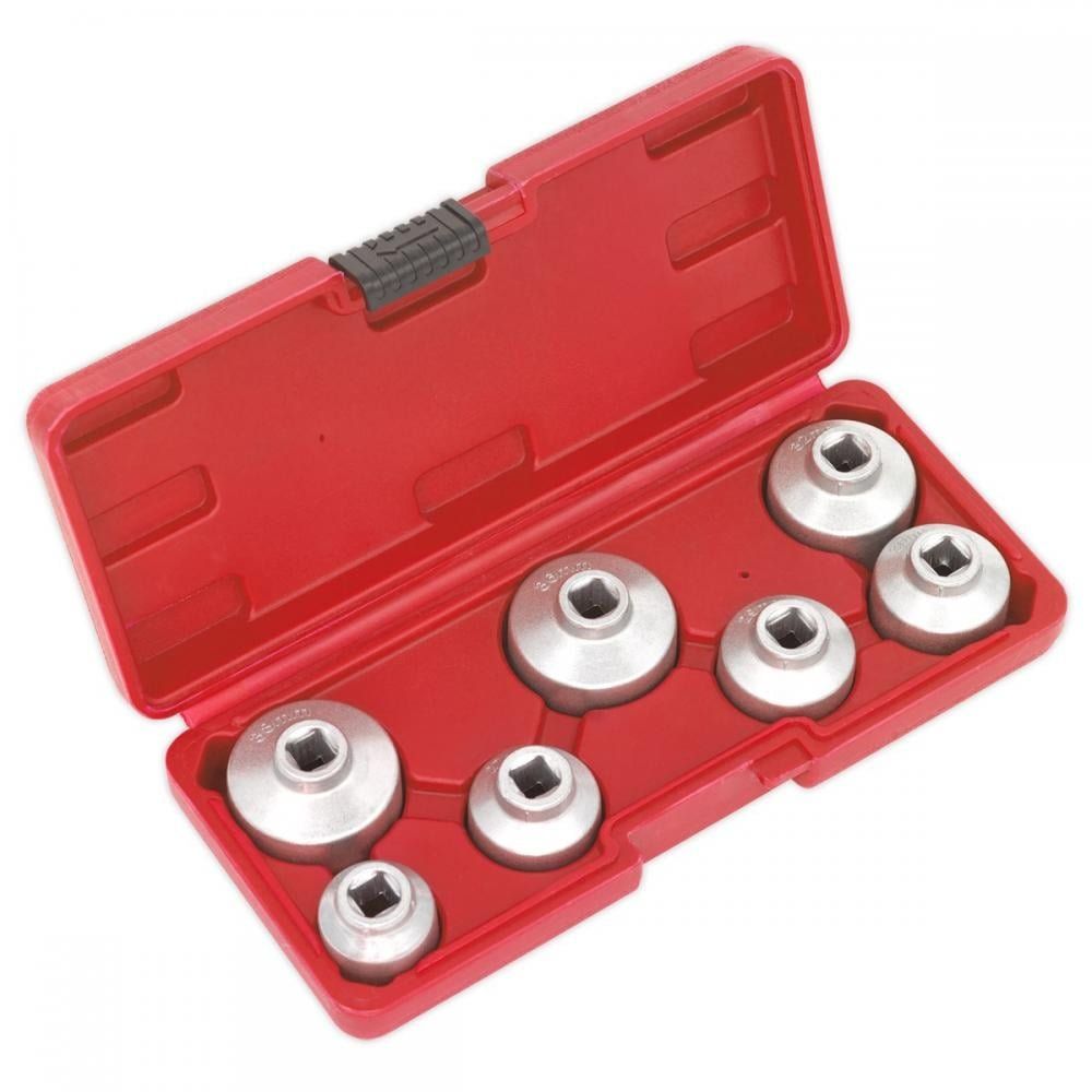 Sealey 7 Piece Oil Filter Cap Wrench Set - Image 1