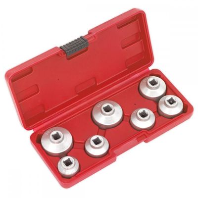Sealey 7 Piece Oil Filter Cap Wrench Set