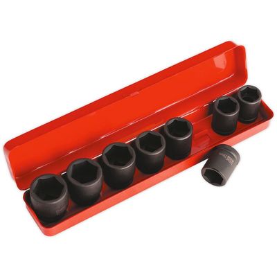 Sealey 9 Piece 3/4" Drive Hexagon Impact Socket Set 3/4"