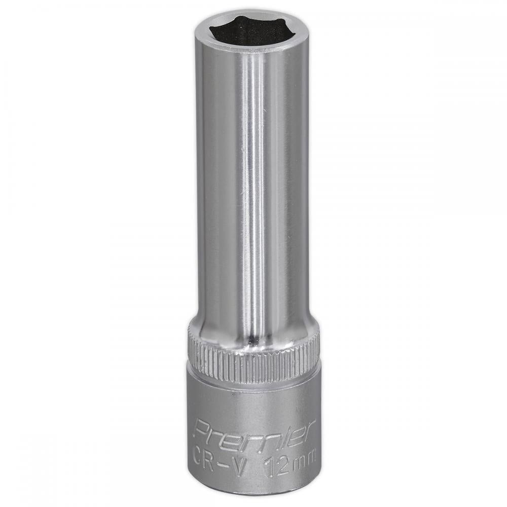 Sealey 1/2" Drive Deep Hexagon WallDrive Socket Metric 1/2" 12mm - Image 1