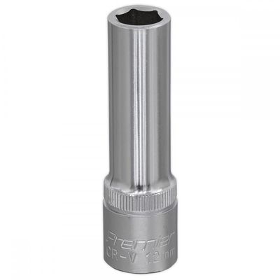 Sealey 1/2" Drive Deep Hexagon WallDrive Socket Metric 1/2" 12mm