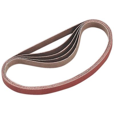Sealey 10mm x 330mm Sanding Belt 10mm x 330mm 120g Pack of 5
