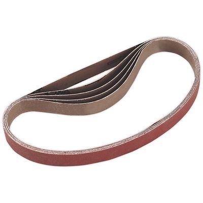 Sealey 20mm x 520mm Sanding Belt 20mm x 520mm 100g Pack of 5