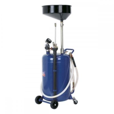 Sealey AK459DX Mobile Oil Drainer With Probes 90L Air Discharge