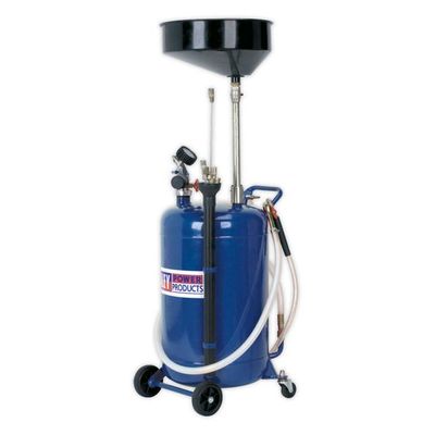 Sealey AK459DX Mobile Oil Drainer With Probes 90L Air Discharge - Thumbnail 2